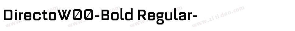 DirectoW00-Bold Regular字体转换